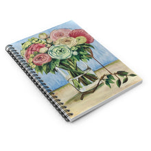Load image into Gallery viewer, Floral Support spiral notebook
